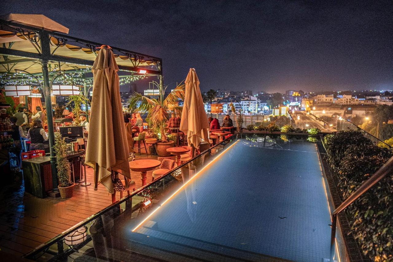 Hotel Lobby Sevilla Eksteriør bilde Rooftop bar in Marrakech, Morocco